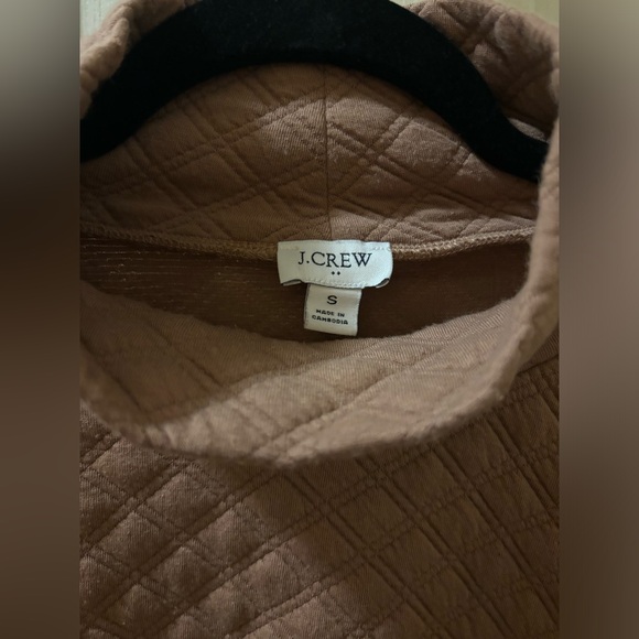 J Crew Light Brown Quilted Sweater - Picture 2 of 2
